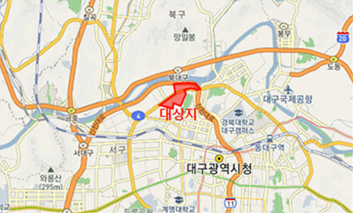 대구 북구침산 공업지역 스마트 로봇 혁신지구로 조성