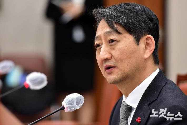 의원 질의에 답변하는 안덕근 산업통상자원부 장관 후보자