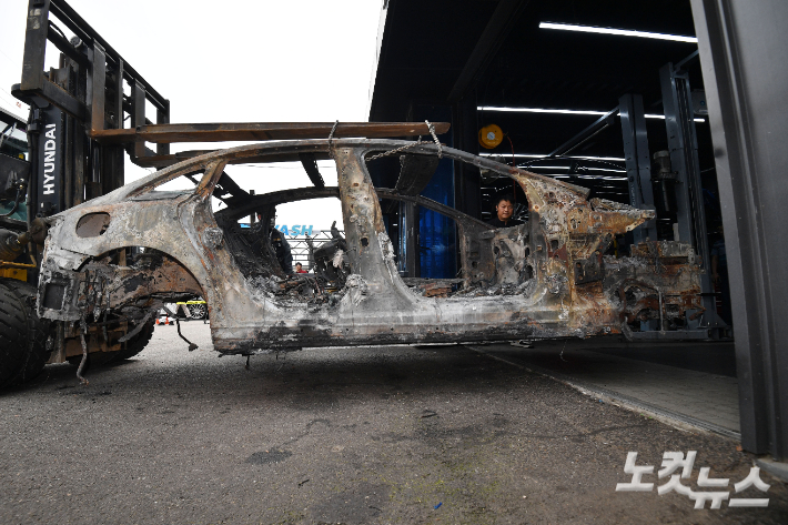 청라 전기車 화재 자차보험 신청 600대 육박