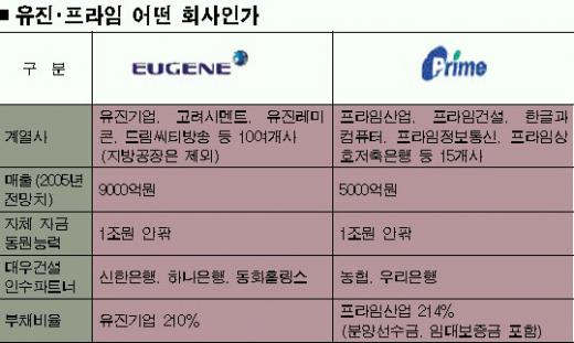 프라임·유진, 대우건설 먹을까