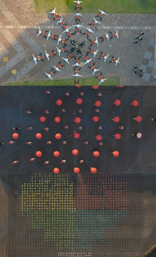 ‘2400명과 한 번에!’ 오케이 고(OK GO) 신곡 뮤비 ‘입이 쩍!’