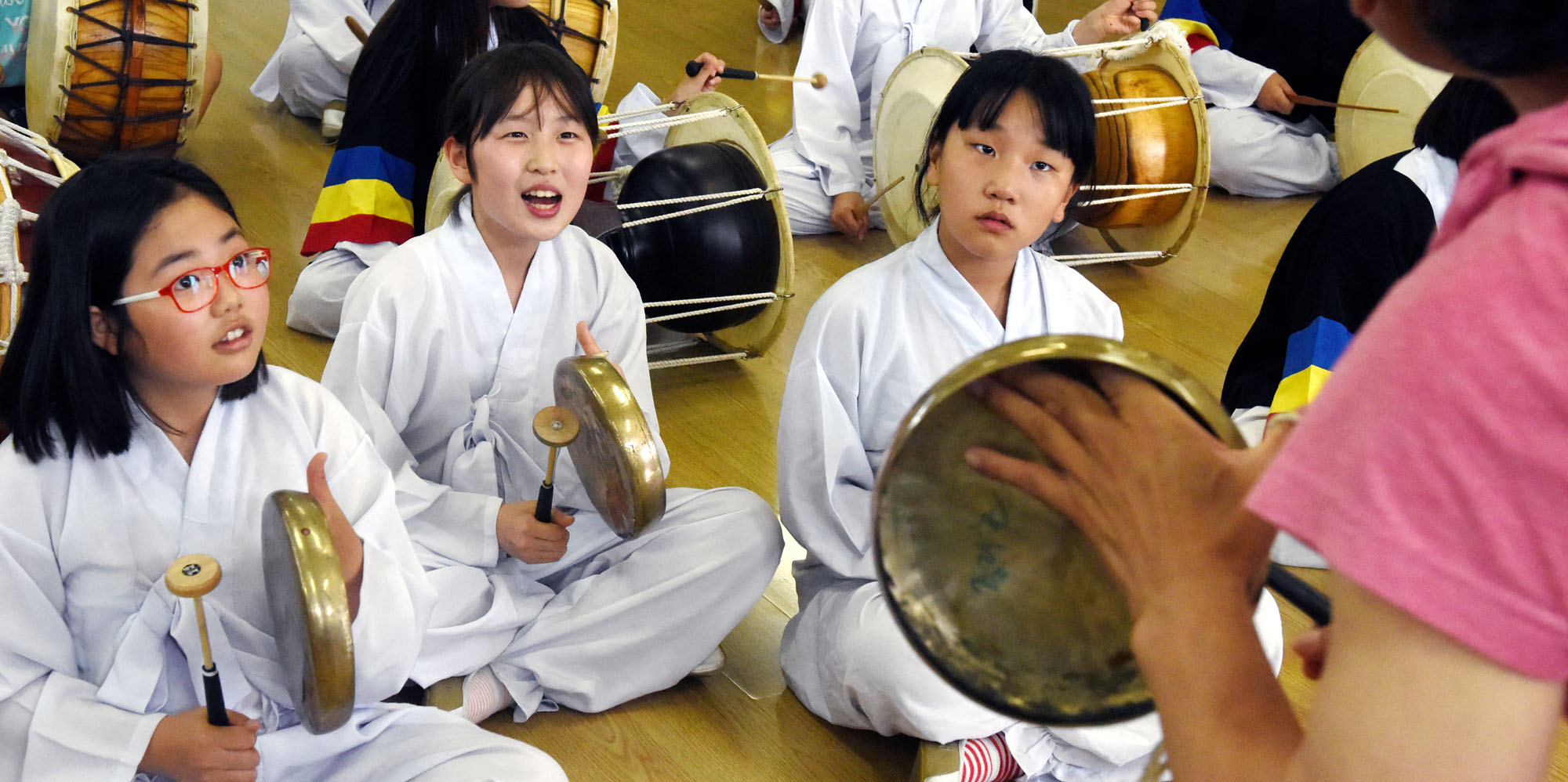 [서울포토] 경남 충무초등학교 풍물반 어린이들