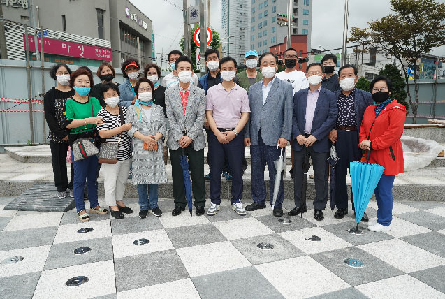 김춘례 서울시의원, 한성대입구역 분수마루 정비공사 현장 방문