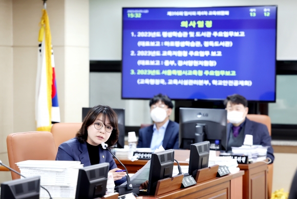 김혜영 서울시의원 “교육청 전자칠판 사업, 시급 추진 필요성 의문…돈 먹는 하마 전락 우려돼”