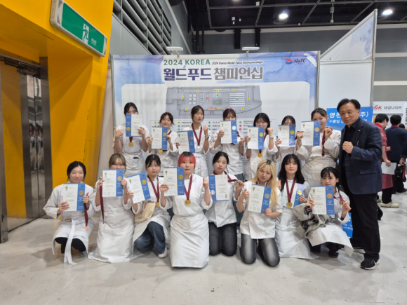 백석예술대 외식학부, ‘2024 KOREA 월드푸드 챔피언십’ 전원 수상