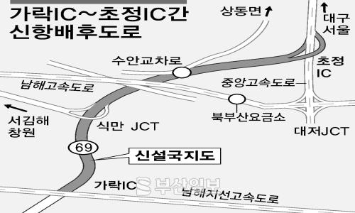 가락IC~초정IC 신항배후도로 14일 개통