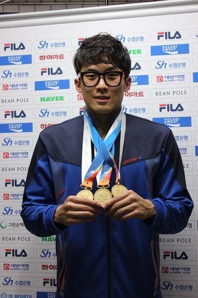 [전국체전 이모저모] 부산체고 남기웅 수영 3관왕