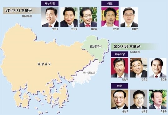 [6·4 지방선거 6개월 앞으로] 중. 경남도지사 '구도 싸움' 살펴 보니