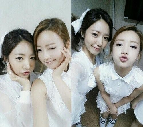에이핑크 유닛 BnN 보미 남주 셀카 청순한 외모가 돋보여