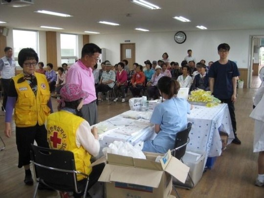 통영적십자병원, 무료 의료봉사 활동