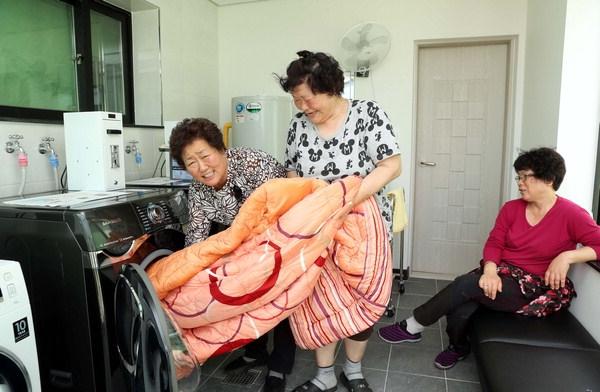 이불 빨래 꿈도 못 꿨는데… 행복해요