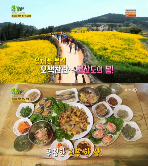 2TV 생생정보 김창숙 고향 완도, 청산도 슬로걷기 축제-섬마을식당-완도타워…(오늘방송맛집)