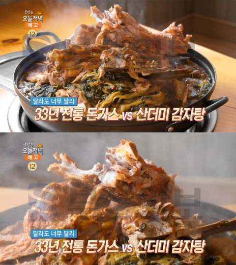 생방송 오늘 저녁 산더미감자탕, 오산 담터감자탕&해물뼈찜…달라도너무달라(오늘방송맛집)