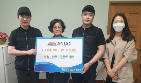 괴정1동, 교촌치킨 ‘저소득층 아동 사랑의 치킨’ 후원