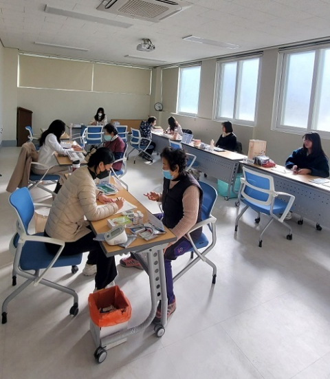 동삼2동 마을건강센터 찾아가는 건강체험터 운영