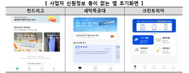 모바일 세탁서비스 업체, 정보제공 미흡·중도해지 제한