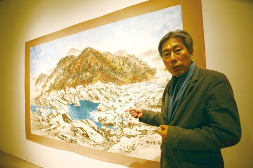 [인터뷰│지리산 진경 순례 전시회 연 이호신 화백] “낙동강 지천들 댐으로 막으면 박근혜정부도 MB와 마찬가지”