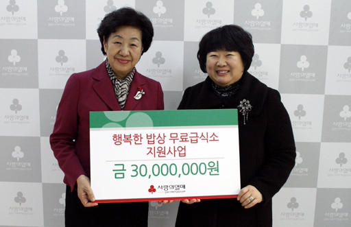 행복한 밥상 무료급식소 지원사업 전개