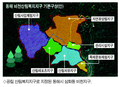 [동해]동해 비천지구 산림복지지구 지정