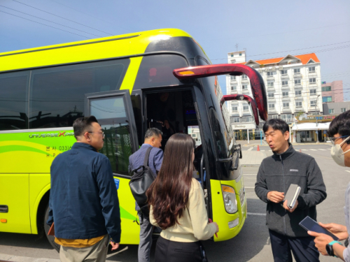 한국교통안전공단 강원본부, 행락철 전세버스 합동 안전점검 시행