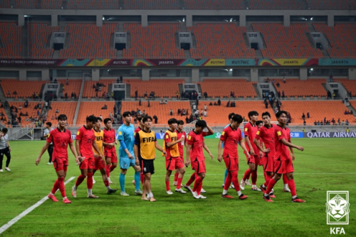 ‘강릉제일고 양민혁 출전’ 한국 U-17 축구대표팀, 월드컵 2연패...조별리그 탈락 위기