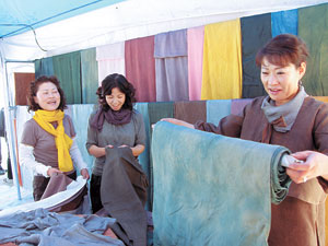 풍기 특산품 인견, 천연염색 만나다