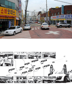 한강 이남 최대, 부품·정비 관련 한번에 OK!…남산동 자동차 골목