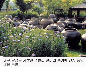 [시민기자의 눈] 달성군 가창면 갤러리 홍예 민족의 숨결 품은 독 전시회