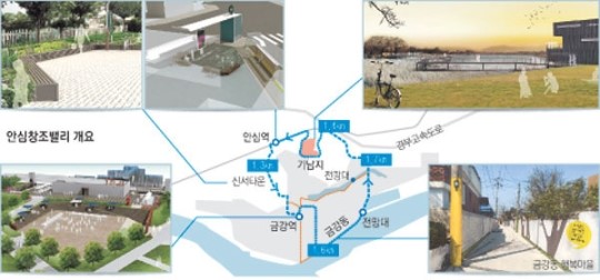 안심창조밸리 安心하고 川川히 디자인 첫 선