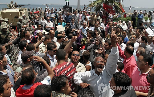 EGYPT PROTEST IN ALEXANDRIA
