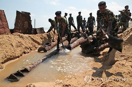 SRI LANKA WAR REMAINS RECOVERD
