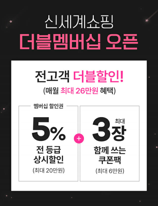 신세계라이브쇼핑, ‘더블 멤버십’ 도입…등급 산정 기준 낮췄다