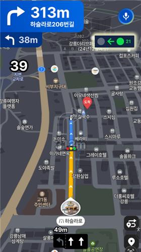 강릉시, 모든 교차로에서 청색·적색 신호 잔여 시간 확인 가능