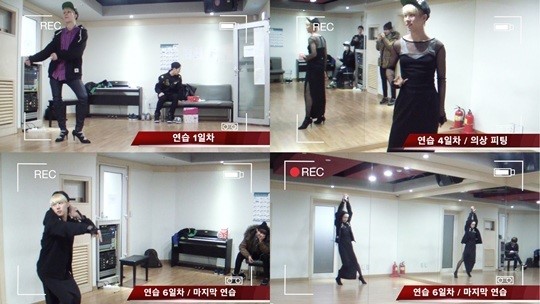 에이젝스 승진, 여장 ‘보이스데이’ 연습 모습 공개