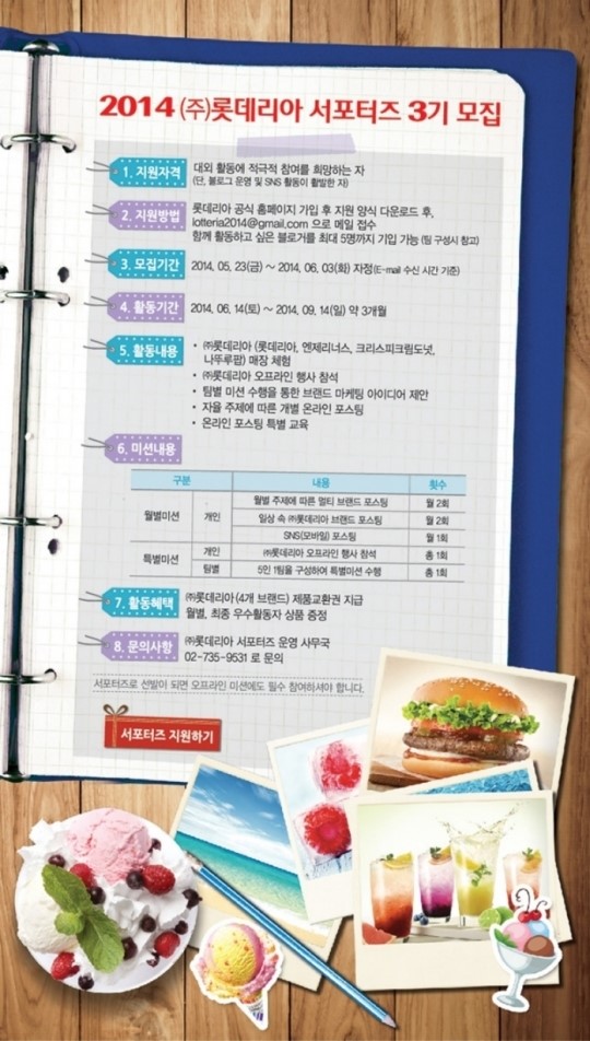 롯데리아, 제 2기 통합 서포터즈 해단식 성료