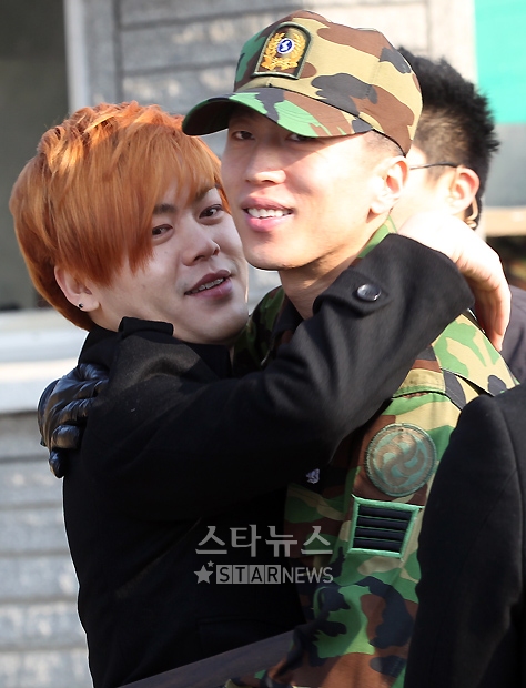 [★포토]문희준, 재원아 전역 축하한다!
