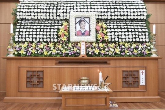[★포토]고대 안암병원 장례식장에 마련된 故 리세의 빈소