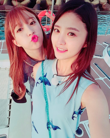 EXID 정화, 하니와 애기애기한 여행 사진 공개