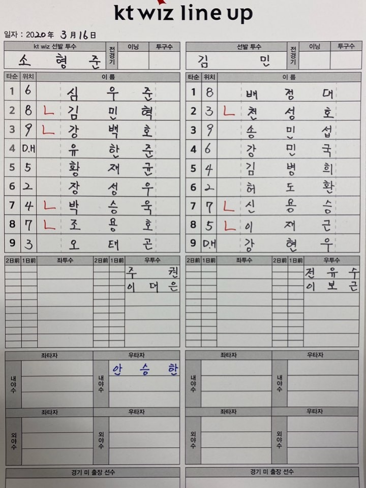 KT 토종 영건 김민 vs 소형준 청백전 선발 맞대결 [★현장]