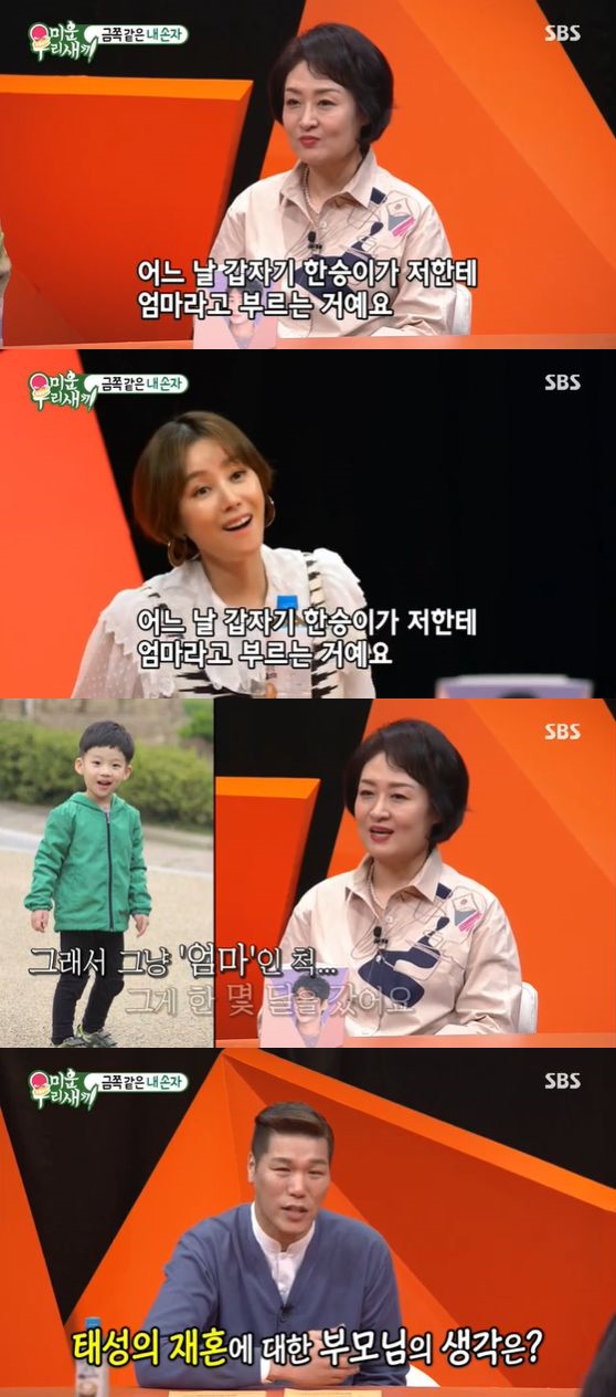 미우새 이태성 어머니 손자 한승이가 엄마라고 부르더라