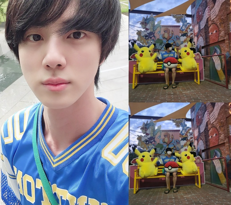 기염둥이 석지니 또 왔소♡ 방탄소년단 진, 눈부신 미모 심쿵