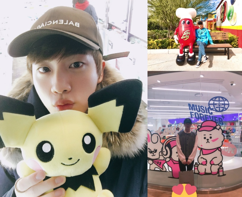 기염둥이 석지니 또 왔소♡ 방탄소년단 진, 눈부신 미모 심쿵