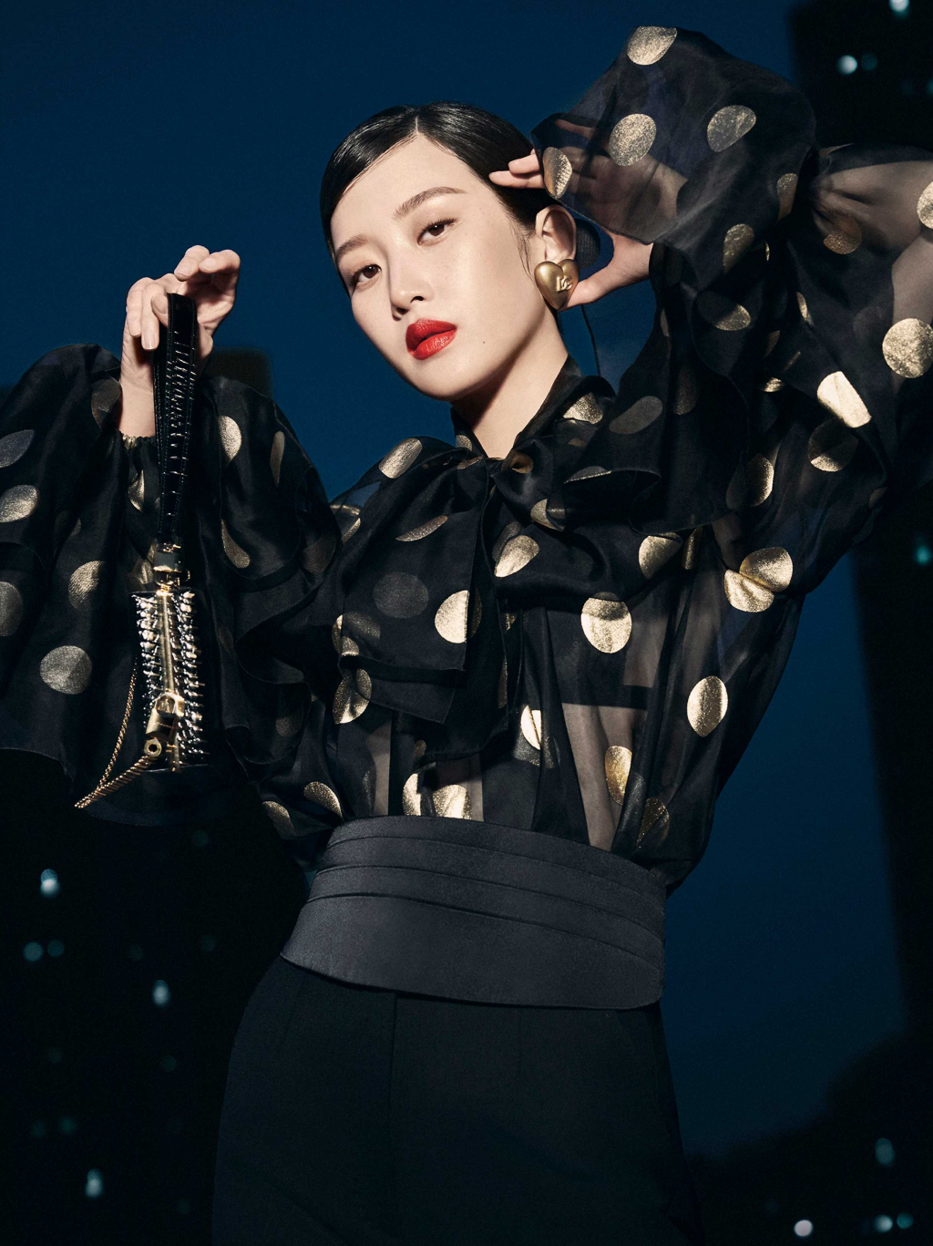 문가영X도영, 이번엔 야밤 섹시..돌체앤가바나 얼굴[화보]