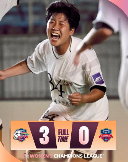 사상 첫 北과 대결 완패했다! 수원FC 위민, 내고향 축구단에 0-3 패... 슈팅 4대17 열세