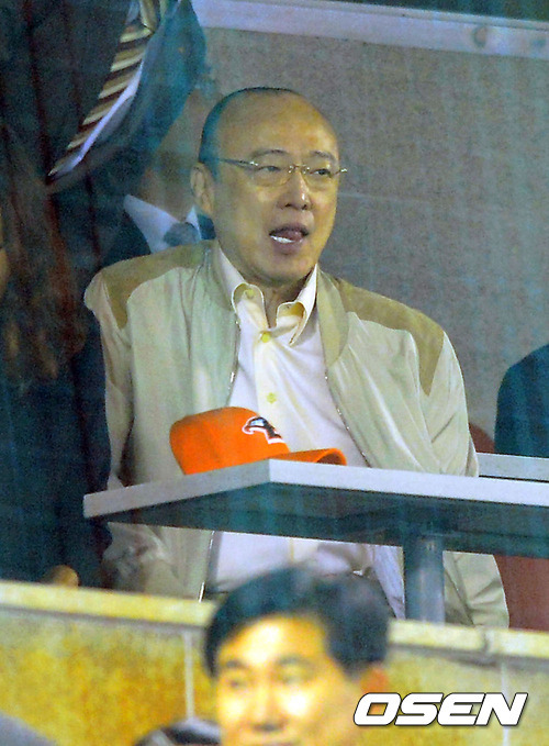 [사진]잠실 찾은 한화 김승연 회장
