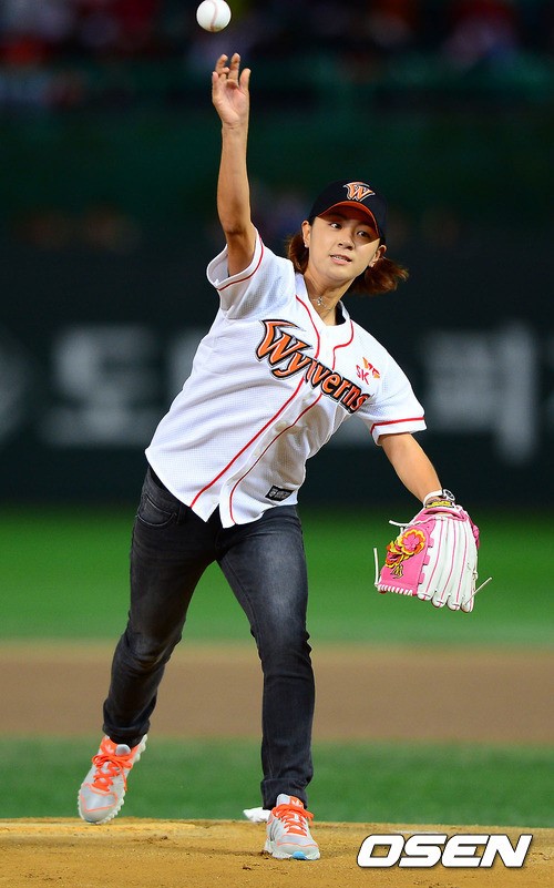 [사진]최나연,최 프로의 멋진 시구