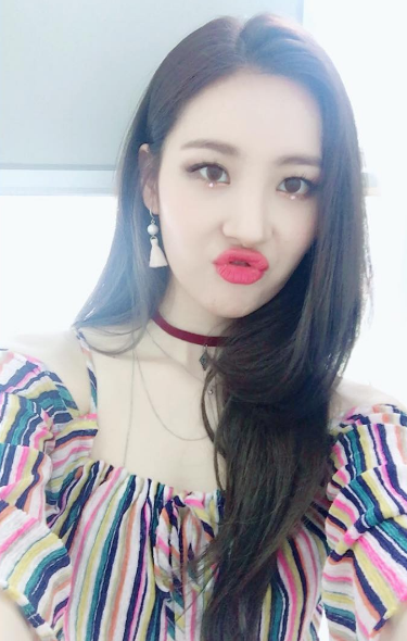 [★SHOT!] 선미, 핑크빗 입술 쭈~욱 ‘러블리 선미♥’