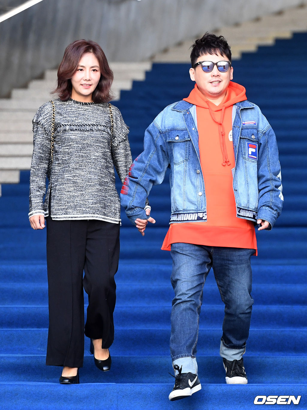 [사진]현진영-오서운 부부, 패션위크 나들이