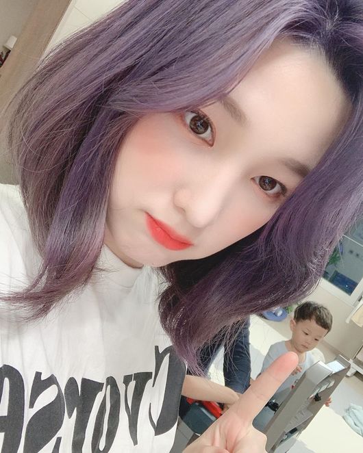 다둥이맘 맞아?…최민환♥ 율희, 보라빛 탈색 본투비 아이돌 [★SHOT!]