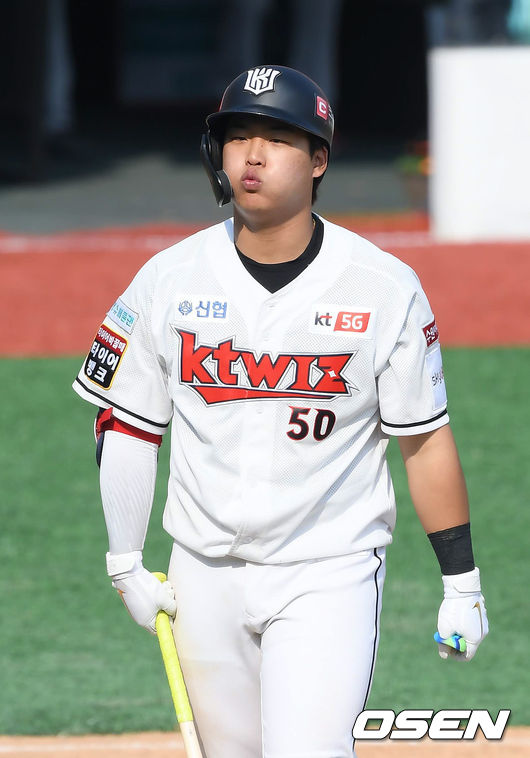 '야구 천재' 강백호, 찬스 앞에선 '고양이'인가...득타율 .205 [오!쎈 잠실]